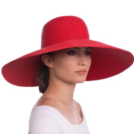 Eric Javits Extra Large Brim 6.5" Inch Brim Black Floppy Sun Hat: $385