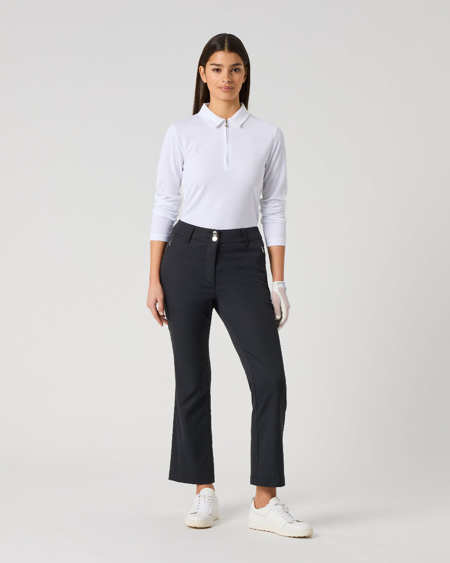 Daily Sports Flare Lyric Black Ankle Pants