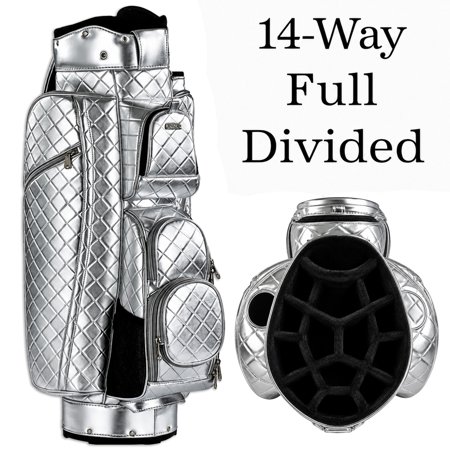 Pre-Book September 15th | "Flash Drive" Metallic Silver 14-Way Cart Golf Bag $498