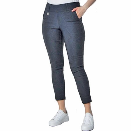 DAILY BASICS Magic Black Compression Pull-On Highwater 37" Outseam Pant $150