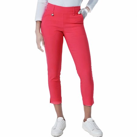 DAILY BASICS Magic Intense Coral Compression Pull-On Highwater 37" Outseam Pant $150