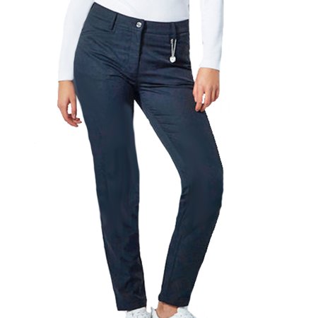 DAILY BASICS Narrow Leg 32" Inseam Lyric V2 Black Wind & Water Resistant Stretch Pant $159