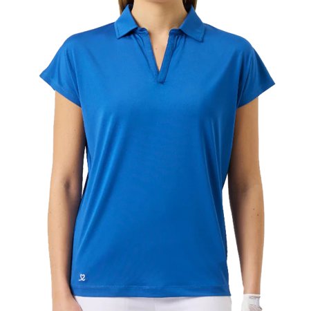 Daily Sports Birdie Johnny Collar Mid Blue Cap Sleeve Shirt $79.99