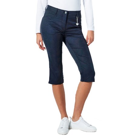 DAILY BASICS Cropped 29" Lyric V2 Black Wind & Water Resistant Stretch Capri $145