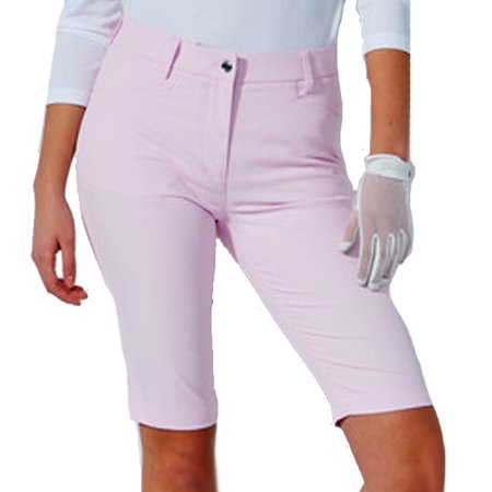 DAILY BASICS Longer 23-1/2" Lyric V2 Light Pink Wind & Water Resistant Stretch Bermuda $139.99
