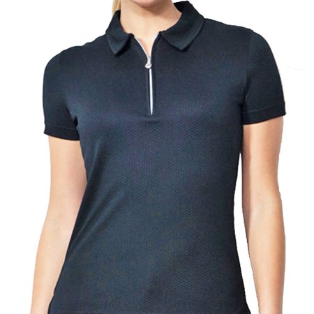 DAILY BASICS Peoria Black Textured UPF50+ Short Sleeve Shirt $80