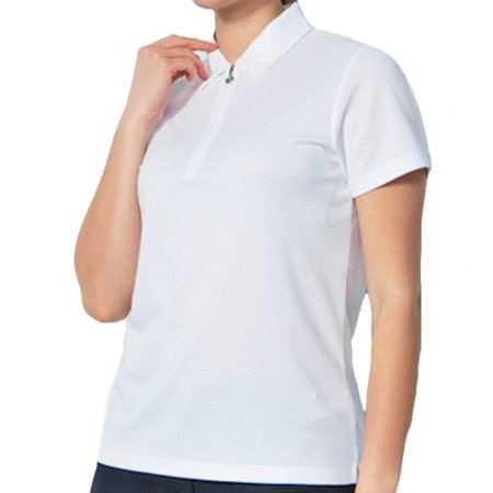 DAILY BASICS Peoria White Textured UPF50+ Short Sleeve Shirt $80