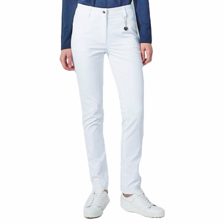 DAILY BASICS Narrow Leg 29" Inseam Lyric V2 White Wind & Water Resistant Stretch Pant $159