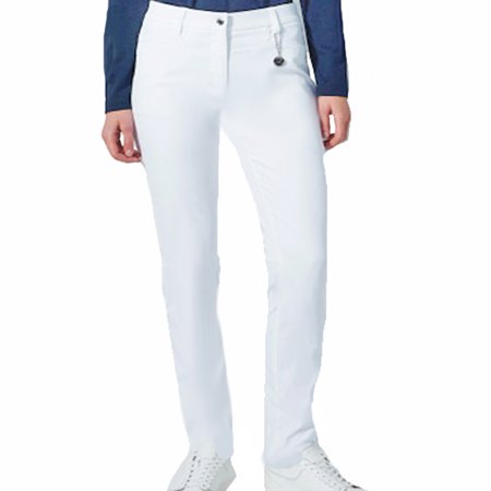 DAILY BASICS Narrow Leg 32" Inseam Lyric V2 White Wind & Water Resistant Stretch Pant $159