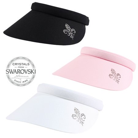 Dolly Mama Brigitte Fleur De Lis 4" Inch Clip-On Visor - 3 Options $61.99