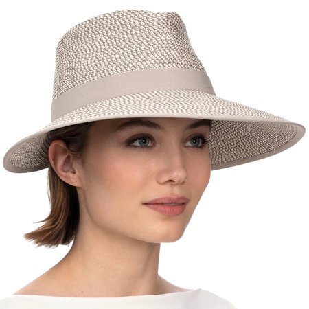 Eric Javits Suncrest 4" Inch Bone Hybrid Model Fedora-Visor Hat: $295