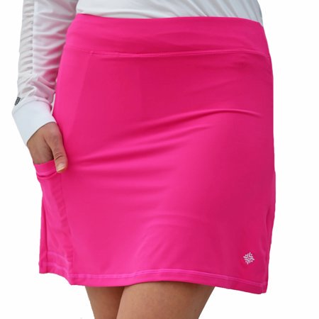 Famara Hot Pink Comfort Stretch 17-1/2" Pull-On Jersey Fabric Skort $126