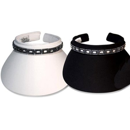 High Spirits Sparkling Dot & Diamond Crystal 4" Inch Clip-On Visor - 2 Colors $37.99