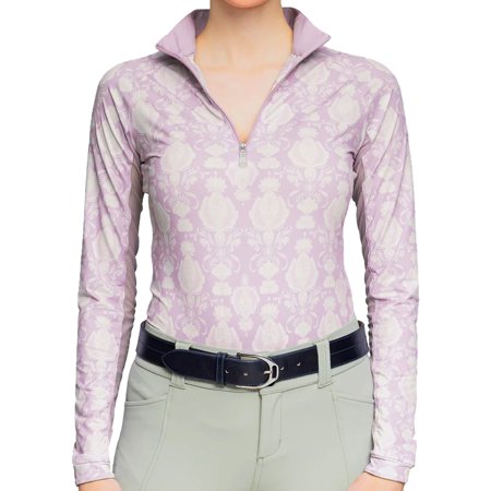 Kastel Denmark UPF30+ Wisteria Paris Hotel Long Sleeve Mock Shirt $99