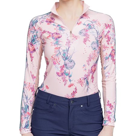 Kastel Denmark UPF30+ Pink Tea Garden Long Sleeve Mock $99