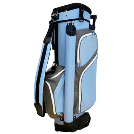 ROLLING: Spinning Wheels Sky-Grey 14-Way 6 Pocket Transport Golf Bag $189.99