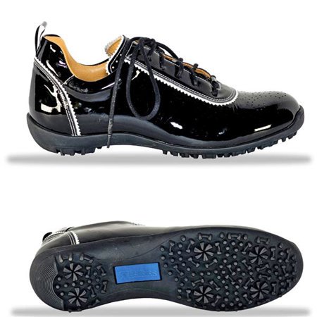 SAVE $240 - Audrey Black Patent & White Shoe: 6, 6.5, 7, 7.5 - $59.99
