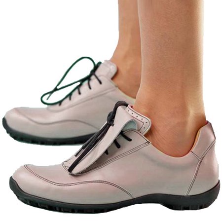 SAVE $240 - Veronica Grey & Black Calfskin Shoe: 5, 5.5, 6, 6.5, 7, 7.5, 8, 8.5, 9 - $59.99