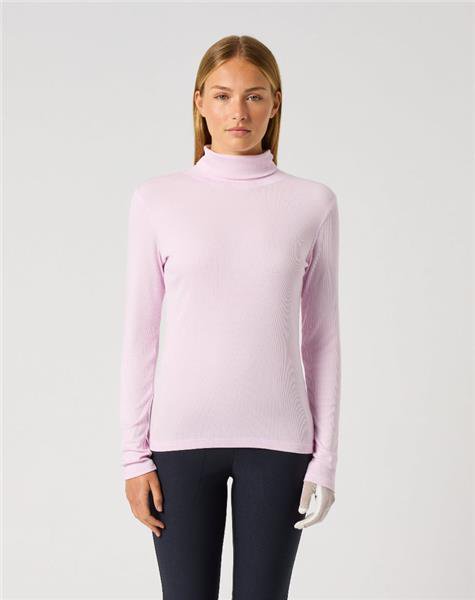 Daily Sports Ancona Pink Long Sleeve Roll Neck Top