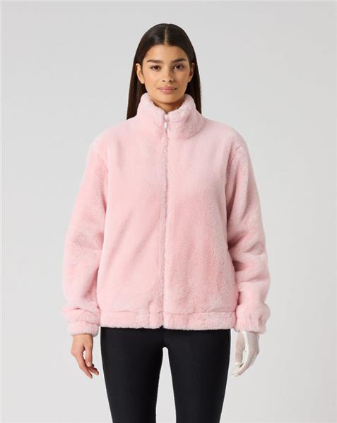 Daily Sports Mix Pink Fur Jacket